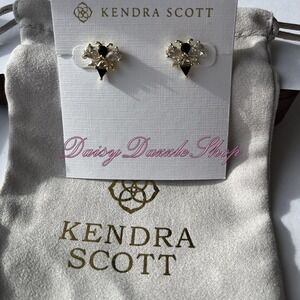 ✨New Kendra Scott Bee Gold Stud Earrings Crystal🐝
